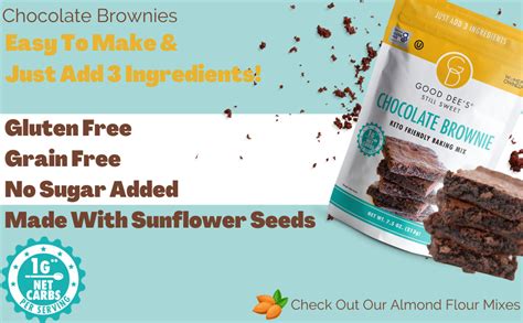 Good Dee S Chocolate Brownie Mix Keto Baking Mix Sugar Free Gluten Free Grain Free Nut