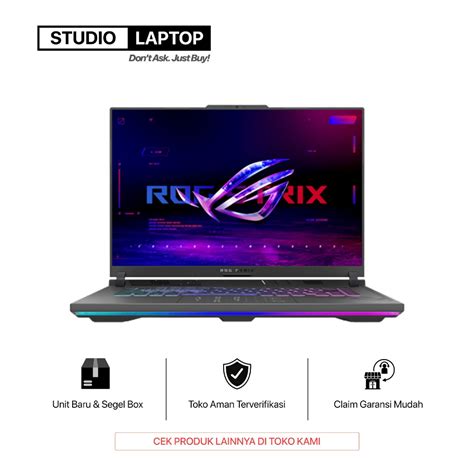 Jual Asus Rog Strix G16 G614jv Core I7 13650hx Rtx4060 Ram 16gb 1tb Ssd 16 Inch 165hz Srgb