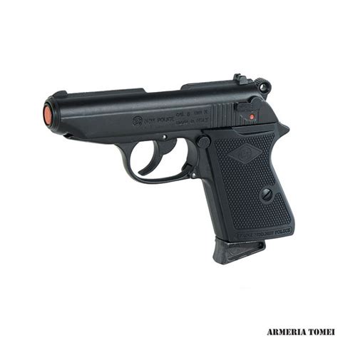 Pistola A Salve Bruni Replica Walther Ppk New Police Cal Mm Nera