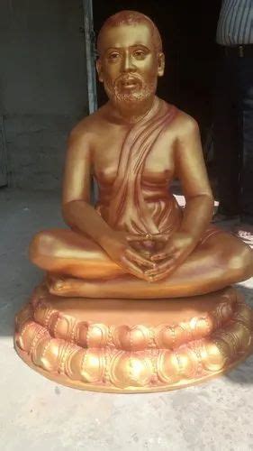 Golden Sitting Fiber Ramkrishna Statue Size Dimension Ft At Rs