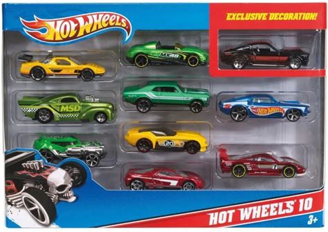 Mattel Hot Wheels Set Macchinine Da 10 Veicoli Giocattolo Scala 1 64 Per Bambini Da 3 Anni 54886
