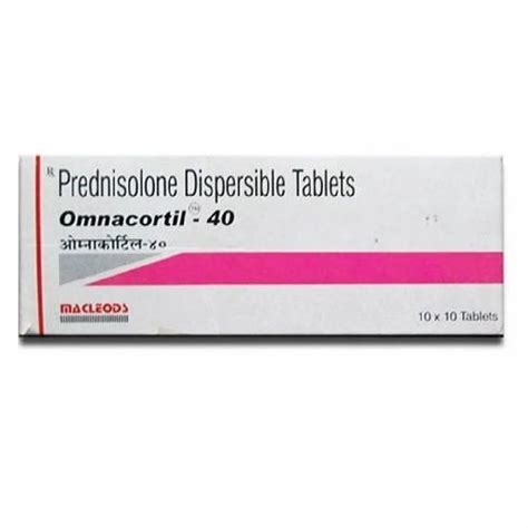 Omnacortil 40 Mg Tablets At Rs 35 Stripe Prednisolone Tablet In