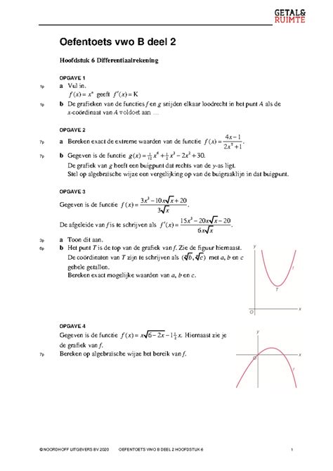 GR12 VB2 H06 Oefentoets NOORDHOFF UITGEVERS BV 2020 OEFENTOETS VWO