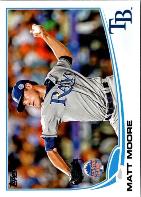 Carte De Baseball Topps Update Matt Moore Us Tampa Bay Rays