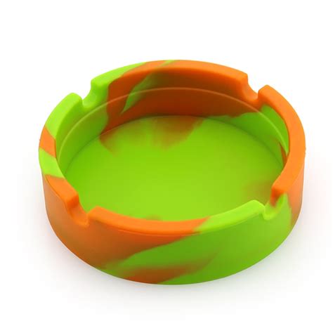 Silicone Rubber High Temperature Heat Resistant Round Design Ashtray