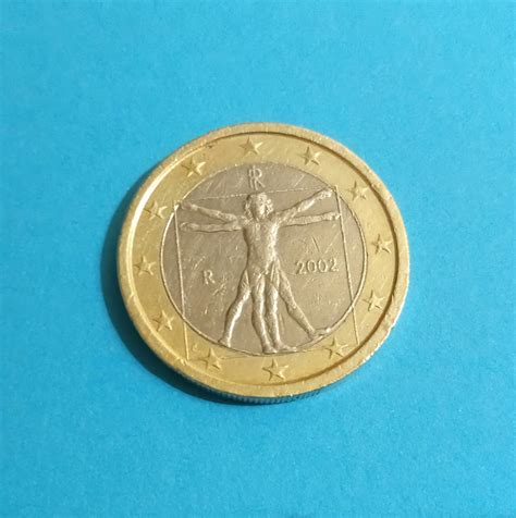 1 Euro Coin Italy 2002 Leonardo da Vinci | Etsy