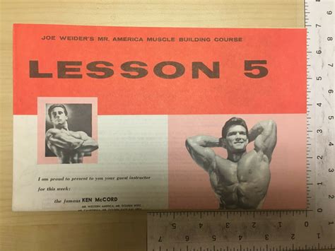 Joe Weiders Mr America Muscle Building Course Lesson 1 To 7 Magazine Back Issues