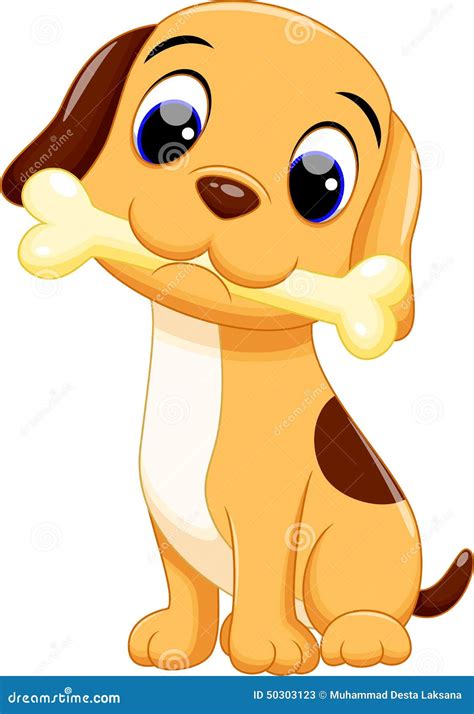 Cute Dog Cartoon Stock Illustration - Image: 50303123