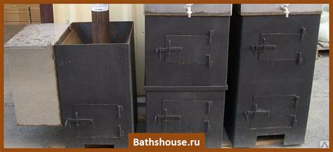 Самодельные металлические печи для бани: схемы и чертежи