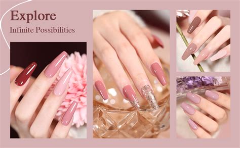 Amazon Larvall Beautpal Nude Gel Polish 10 Pcs All Seasons Skin Tones Gel Nail Polish Nude