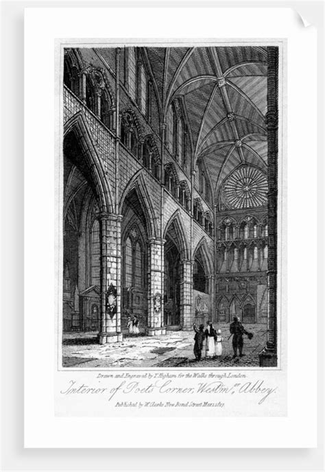 Interior of Poets' Corner, Westminster Abbey, London posters & prints ...