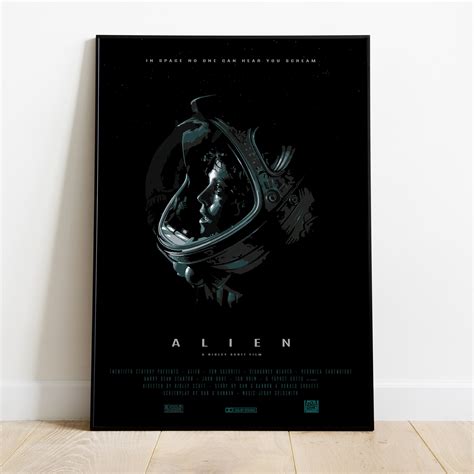 Alien Minimalist Poster - Etsy