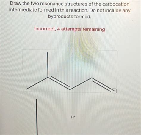 Draw the two resonance structures of the | StudyX