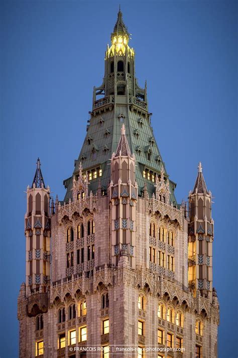 Photo Of The Top Of The Woolworth Building At Dusk Neo Gothic