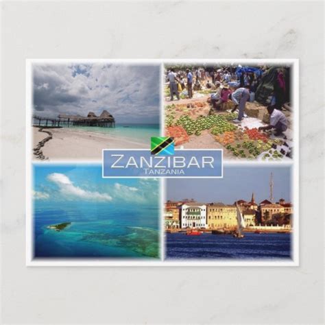 Tz Tanzania Zanzibar Postcard