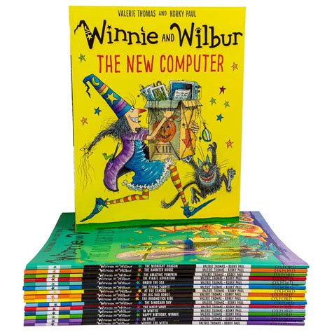 Winnie And Wilbur Series 16 Books Bag Collection Set By Valerie Thomas