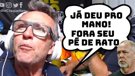 FORA MANO SEU PÉ DE RATO RADIO CRAQUE NETO CORINTHIANS 1 X 3