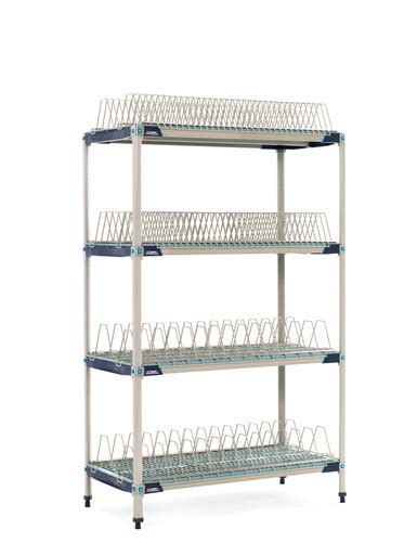 Metromax I Pr48x4 Stationary Drying Rack With Two Tray Racks And Two Pan Racks 24 X 48 X 74