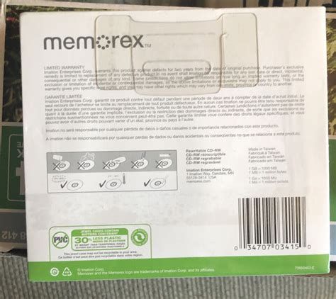 Memorex High Speed Cd Rw Discs Pack X Mb Min For Home And