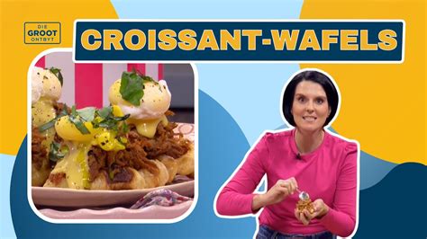 Kombuisidees Jaclyn Venter Maak Croissant Wafels Met Gevlokte Vark En