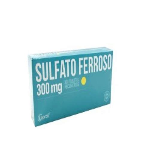 Sulfato Ferroso 300 Mg 300 Tabletas Lp Tu Droguería En Línea