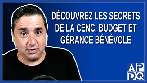 D Couvrez Les Secrets De La Cenc Budget Et G Rance B N Vole