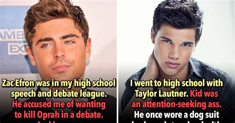 These 35 People Went To School With A Celebrity And Reveal What They