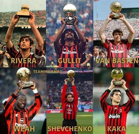 Ballon D Or Winner From Milan Players Milan Football World Football