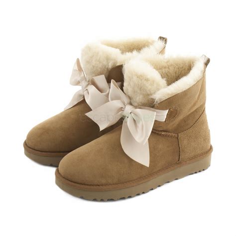 Boots Ugg Australia Gita Bow Mini Brown