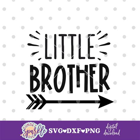 Little Brother Svg Little Bro Svg Lil Bro Svg Brother Svg Dxf Png Instant Download Svg Sibling