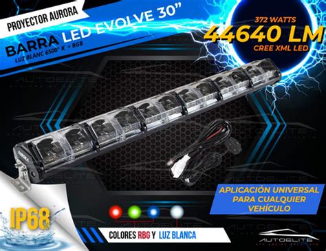 Barra Led Aurora 30 Pulgadas Evolve Rgb Multifuncion 4x4 AUTOELITE CDS