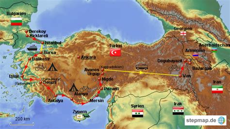 StepMap Türkei Landkarte für Deutschland