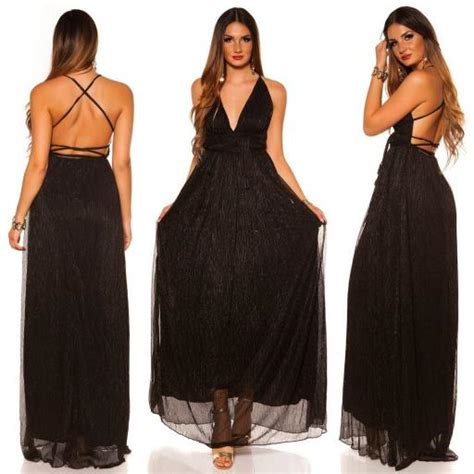 Comprar Vestido Negro De Fiesta Con Tirantes Vestidos Largos Fiesta