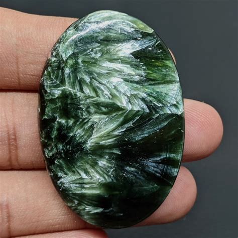 Seraphinite Cabochon Etsy