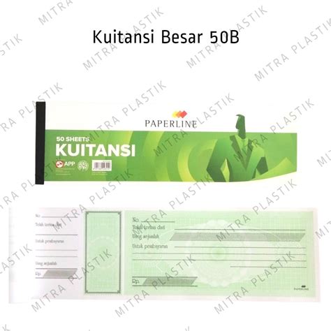 Jual Kertas Kuitansi B Paperline Buku Kwitansi Besar Lembar