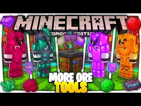 EL MEJOR ADDON De ORES Para MINECRAFT PE 1 20 MORE ORES TOOLS ADDON