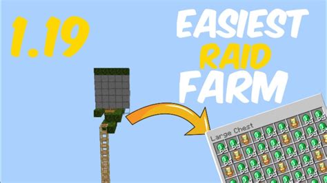 How To Make Simple 119 Raid Farm Tutorial In Minecraft Bedrock Mcpe