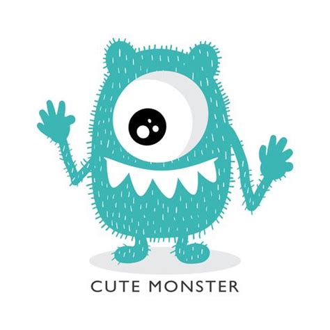 Cute monster cartoon drawing 602581 Vector Art at Vecteezy