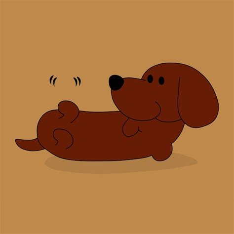 Premium Vector Cartoon Of Dachshund Dog Vector