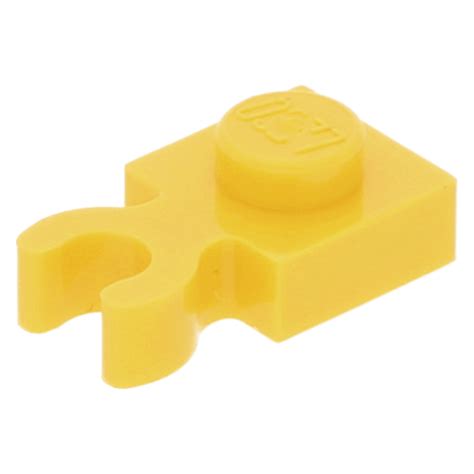 LEGO Einzelteil 4085d Yellow Plate Modified 1 X 1 With Clip Vertical