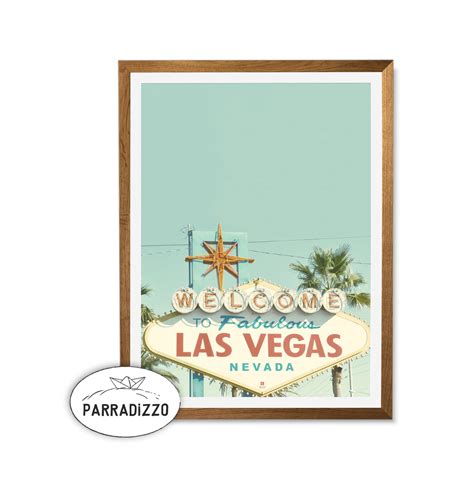 Welcome To Fabulous Las Vegas Sign Digital Print Las Vegas | Etsy