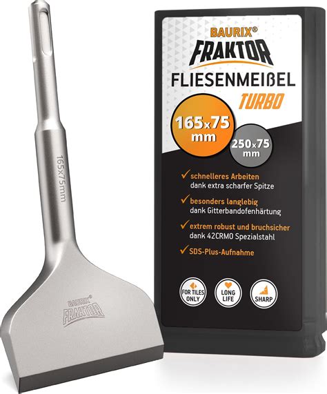 Heller SDS plus Fliesenmeißel 75 x 165 mm gebogene Form Amazon de