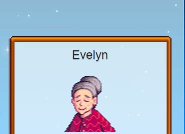 Evelyn Stardew Valley - Schedules, Gifts, Relationship, Likes and Dislikes