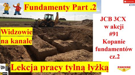 JCB 3CX w akcji 91 Kopanie fundamentów part 2 Widzowie na kanale