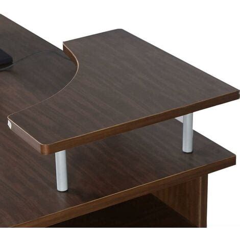 COSTWAY Bureau Informatique Table De Bureau En MDF Pour Ordinateur