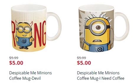 Despicable Me Minions Coffee Mugs FREE After SYWR Points! - Freebies2Deals