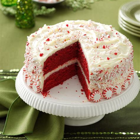 Peppermint Red Velvet Cake Recipe How To Make It Taste Of Home