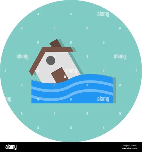 Ilustración Símbolo de inundación Fotografía de stock Alamy