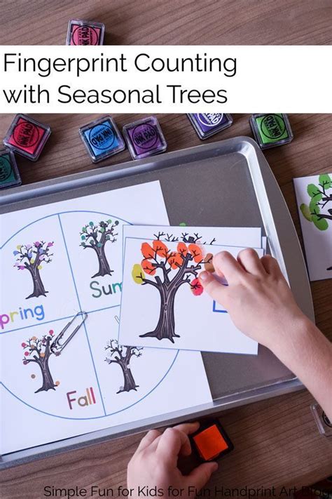 Fingerprint Leaves Counting Game Fun Way To Explore The Seasons