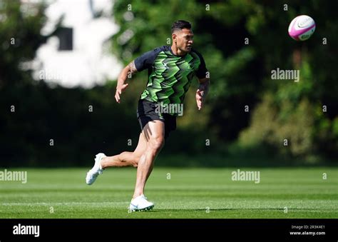 World XV S Israel Folau During A Training Session At The Lensbury